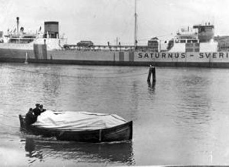 Шведское торговое судно. Гетеборг, 1942 г.