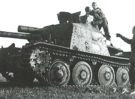 Шведская самоходка Sav М/43. 1943 г.