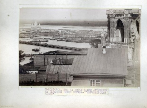 Вид на устье реки Оки с Гребешка.