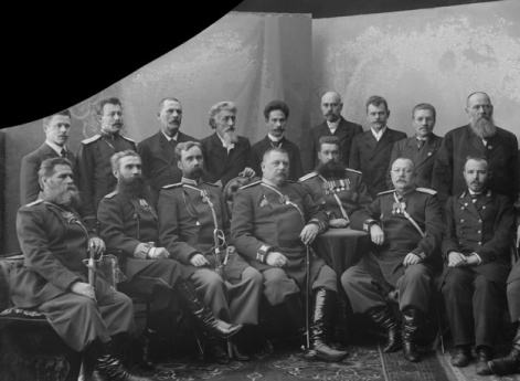 Группа нижегородского полицейского управления  с А.А. Знаменским и Игнатьевым. Нижний Новгород.