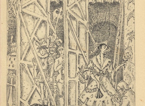 Граф был очень обрадован неожиданным вызовом девушки исполнить роль. Иллюстрация к книге