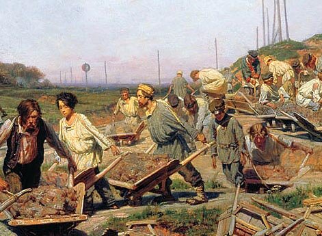 Ремонтные работы на железной дороге