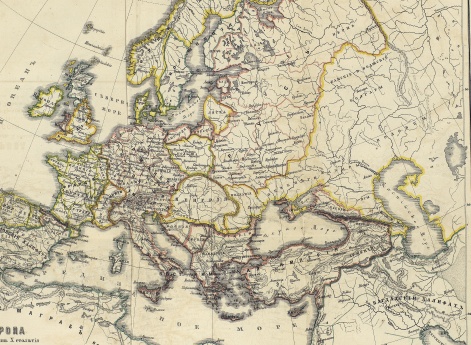 Карта Европы во 2-ой половине X столетия. Россия с 962 по 1054 год по Шпрунеру, Брейдшнейдеру, Крузе, Павлищеву и Замысловскому