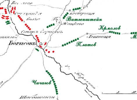 Расположение войск 15 ноября 1812 года