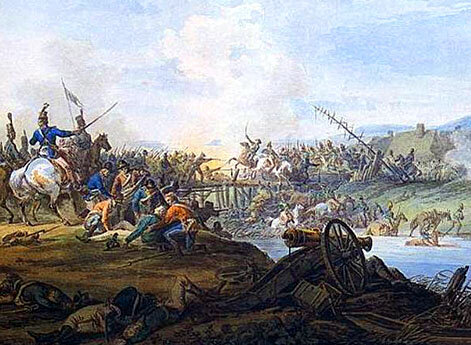 Битва русских и поляков на мосту