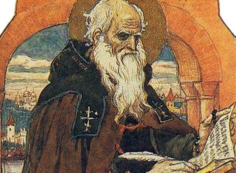 Нестор-летописец. (Эскиз росписи Владимирского собора в Киеве)