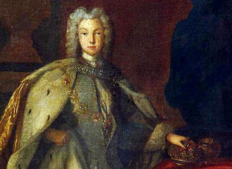 Большой парадный портрет императора Петра II 