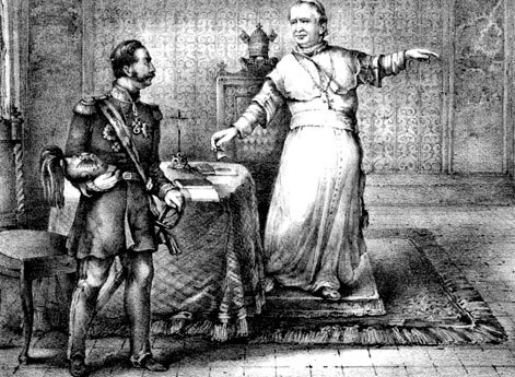 Папа Пий IX изгоняет русского посла ко Святому престолу Феликса Мейендорфа, обвиняя его в оскорблении католической веры.