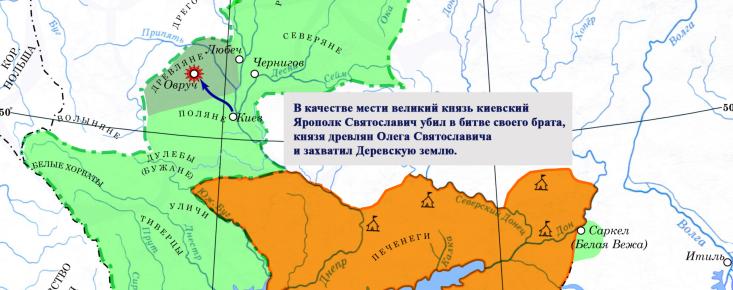 Усобица Ярополка и Олега в 977 г.