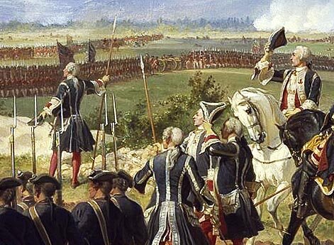 Сражение при Фонтенуа. Французы и англичане обмениваются любезностями.