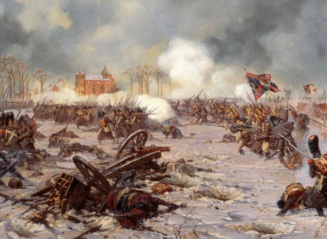 Сражение под Прейсиш-Эйлау 27 января (8 февраля) 1807 г. Атака Московского полка