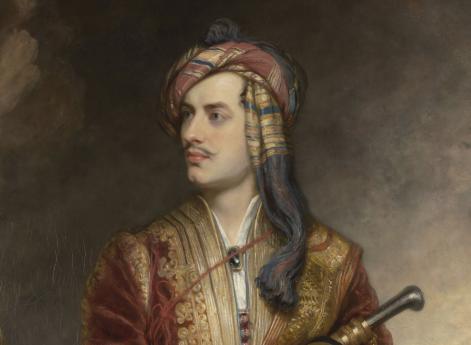 Лорд Байрон в албанской одежде