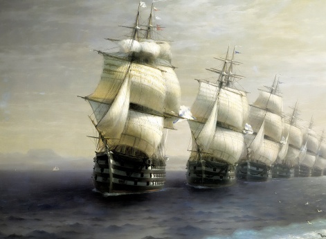 Смотр Черноморского флота в 1849 году