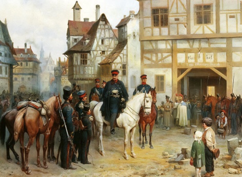 Генерал Блюхер и казаки в Бауцене