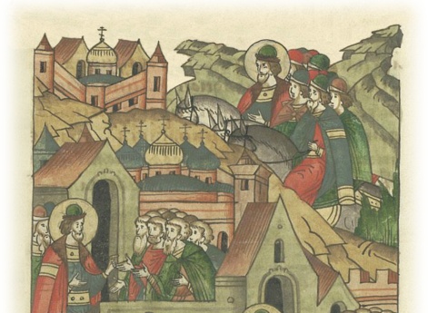 Переписав Новгородскую и Псковскую земли и наложив дань, татары уходят в Орду. Новгородцы чествуют князя Александра Ярославича, который сажает у них на княжении своего сына Дмитрия и уходит во Владимир.