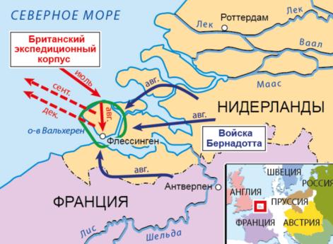 Война Пятой антифранцузской коалиции 1809 г. Кампания в Нидерландах 1809 г.