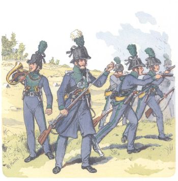 Пруссия. Тирольская егерская рота фрайкорпуса Лютцова (1813)