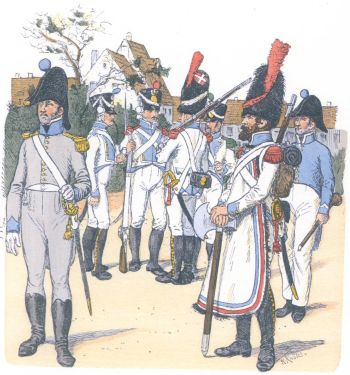 Клеве-Берг. Пехота (1812)