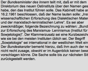 Открытие в Кельне советологического центра
