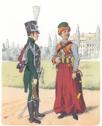 Франция. Гвардия. Мамелюк и Ордоннансовый жандарм (1806)