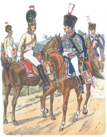 Гессен-Кассель. Гард-дю-кор и гвардейские гусары (1813-21)