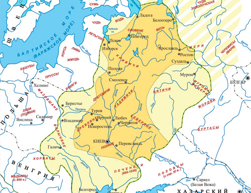 Карты Средневековой Руси