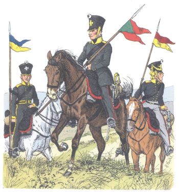 Пруссия. Добровольческое егерское подразделение Силезского ландверного кавалерийского полка (1813-15